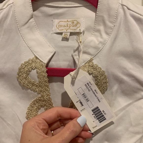 NWT Mudpie Mia embroidered dress size XS - Picture 2 of 2